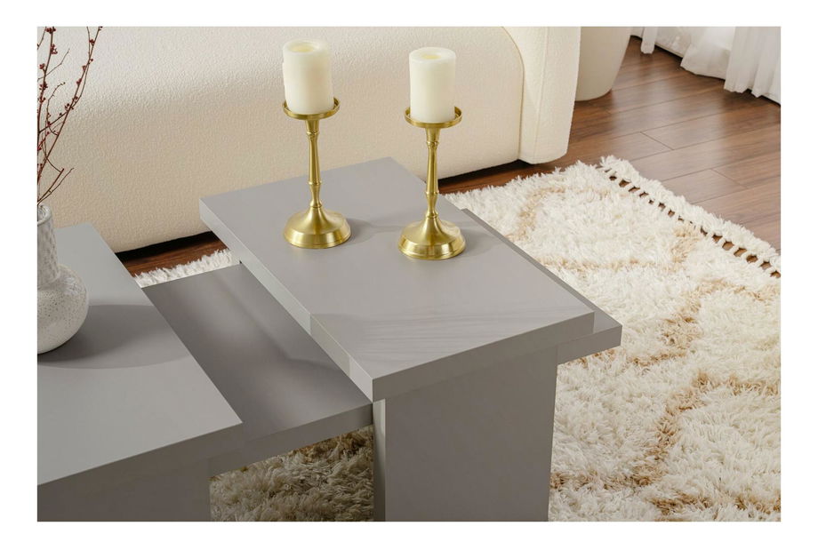 Konferenční stolek Sanctares (šedá)