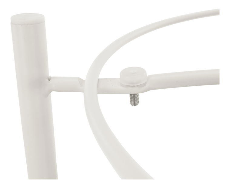 Příruční stolek Fondan (bílá + hnědá)