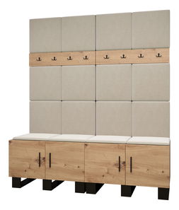 Předsíňová sestava Amanda 3 (dub artisan + béžová)