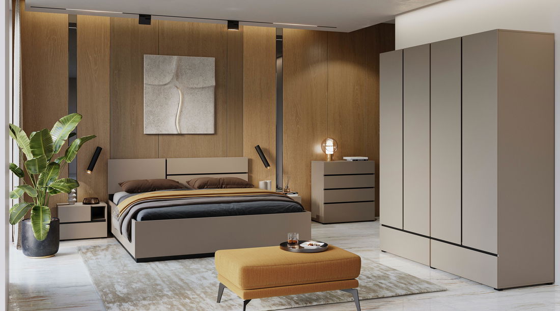 Šatní skříň Crossroad S20 (congo + černá)