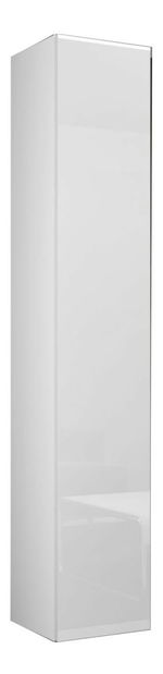 Vysoká závěsná skříňka Zylia 180 (bílá + bílý lesk)