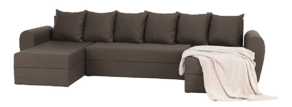 Rohová sedací souprava U Thalen (hnědá)