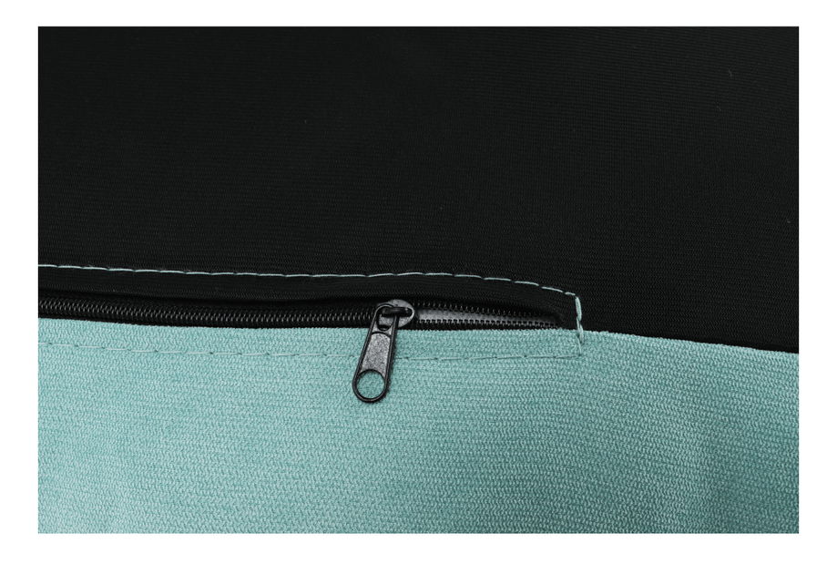 Křeslo s podnožkou Zintius (mentolová)