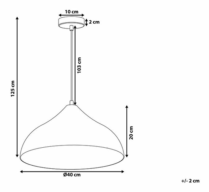 Závěsná lampa Iskandar (stříbrná)