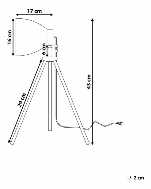 Stolní lampa Tame (bílá)