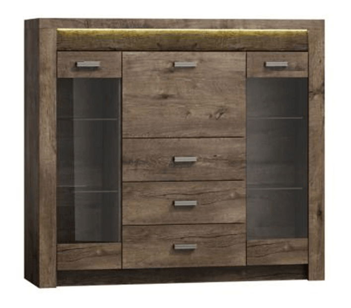 Vitrína Inneas 08 (jasan tmavý)