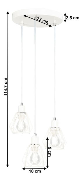 Visací lampa Oakley Typ 1 (bílá)