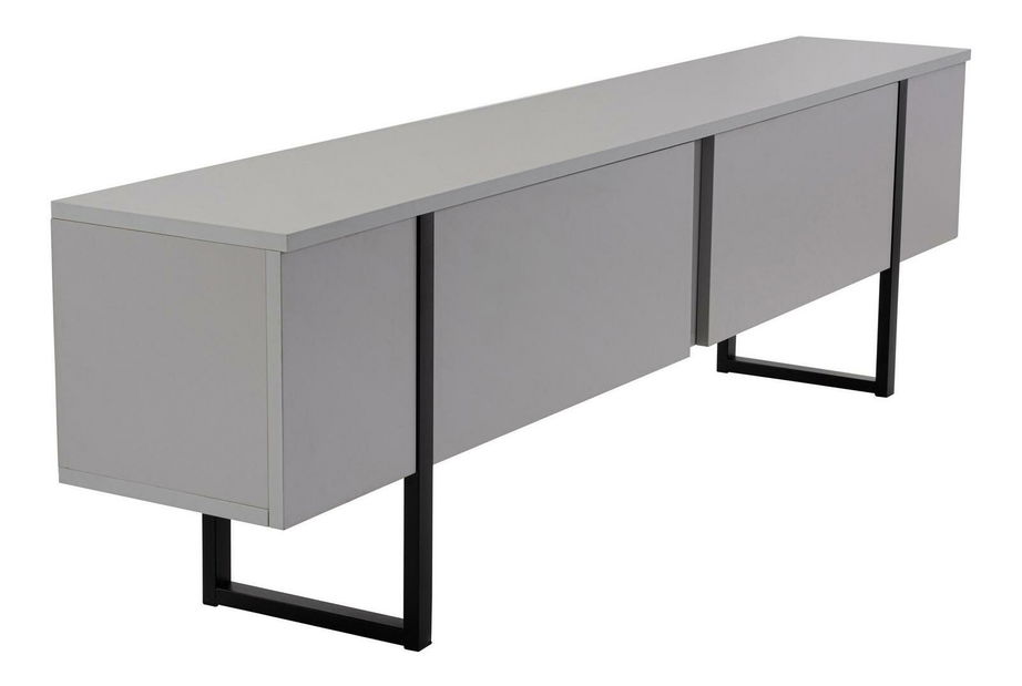 TV stolek/skříňka Seronitta (šedá + černá)