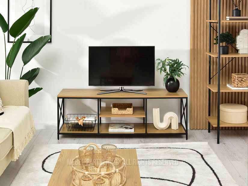 TV stolek/skříňka Jukky Stol Rtv (dub + černá)