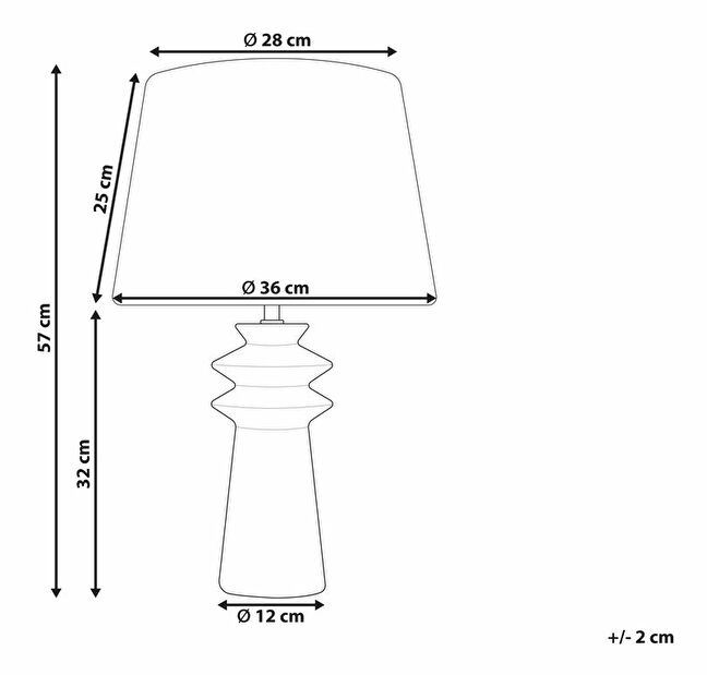 Stolní lampa Morza (černá)