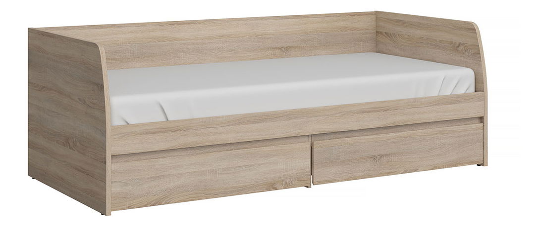 Jednolůžková postel 90 cm Noella (dub sonoma) (s roštem)