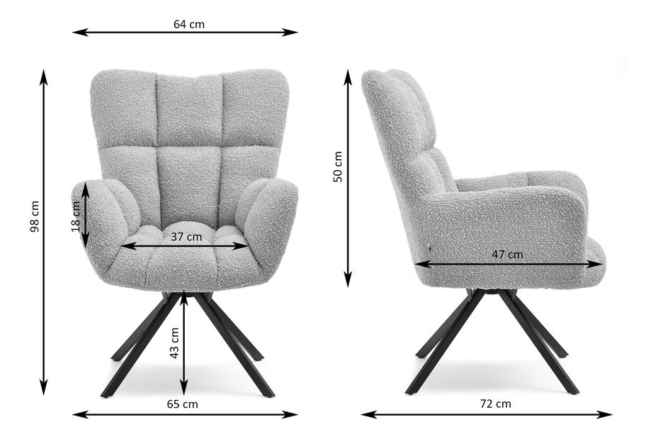 Křeslo Kikino (zelená + černá)