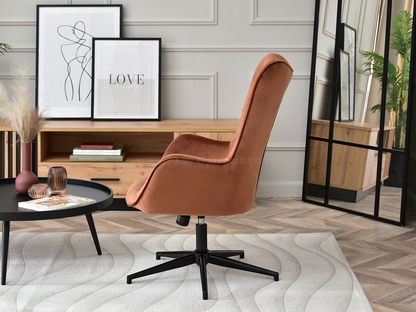 Křeslo Truni (měděná + černá)