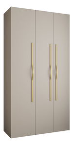 Šatní skříň 130 cm Carmela 50-2 (kašmír + zlatá)