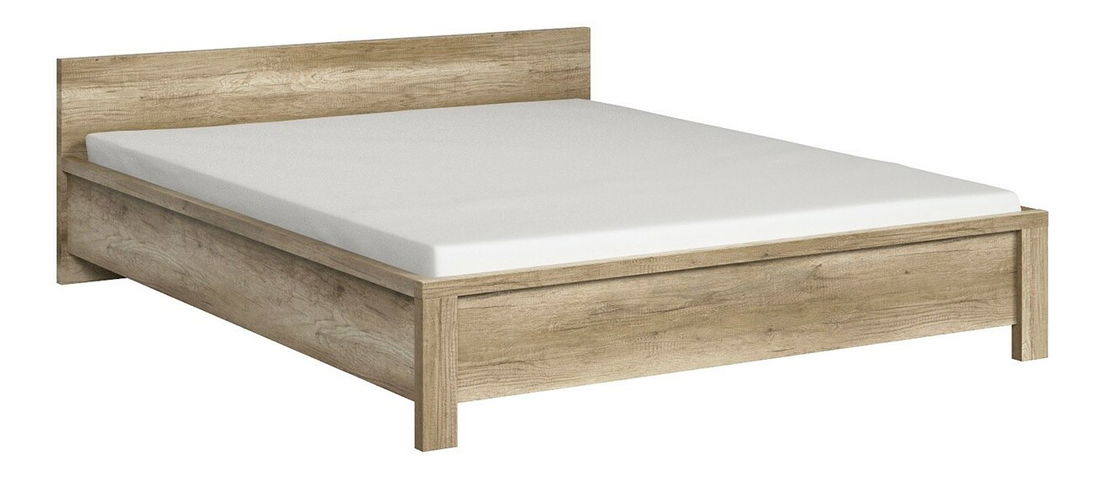 Manželská postel 160 cm BRW Kaspian LOZ/160 (dub monument)