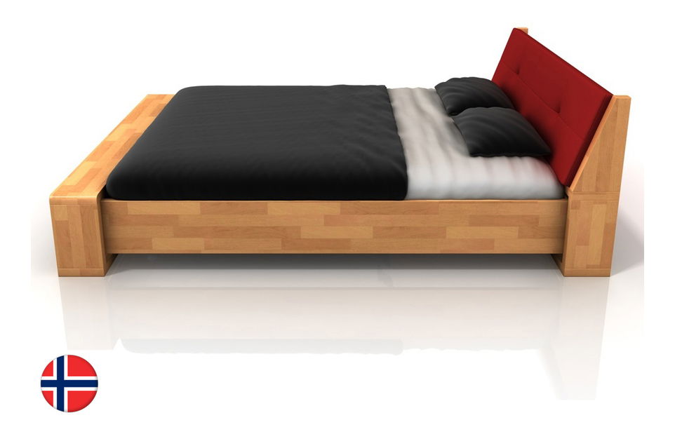 Manželská postel 180 cm Naturlig Ervik (buk) (s roštem)