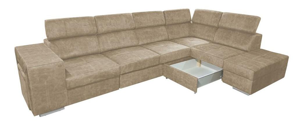 Rohová sedací souprava Maiga BIG (béžová) (P)