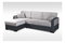 Rohová sedací souprava Antura (světle šedá + černá) (L)