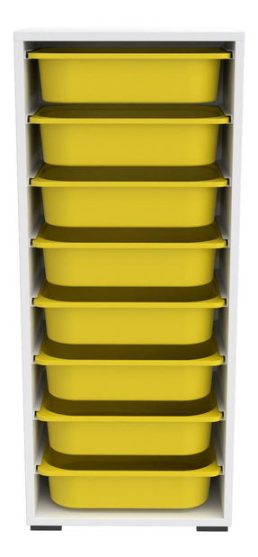 Organizér na hračky Dremonka 4 (bílá + žlutá)