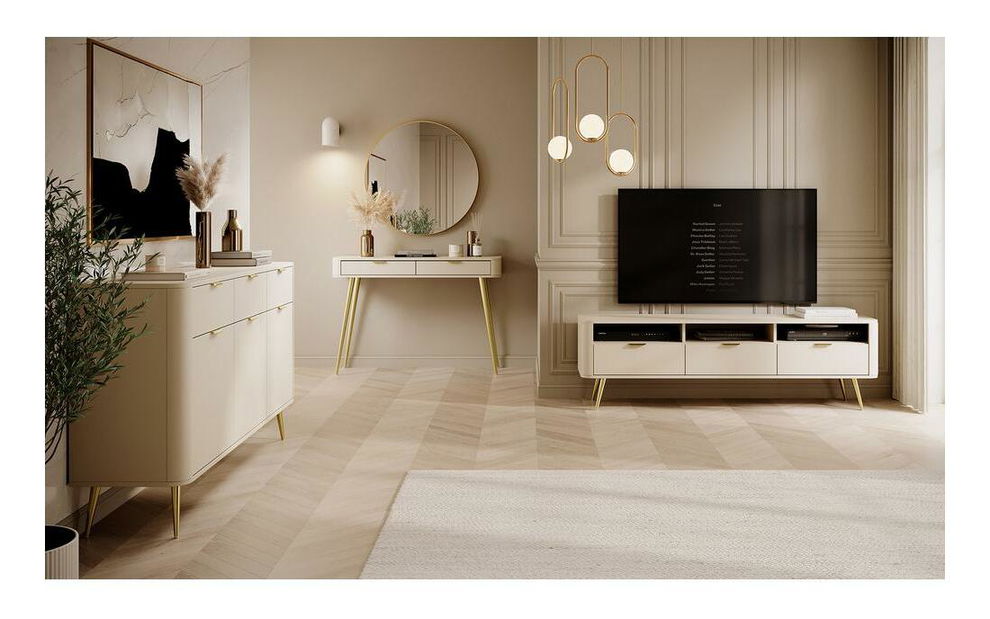 TV skříňka/stolek Ovenia O1 (béžová)