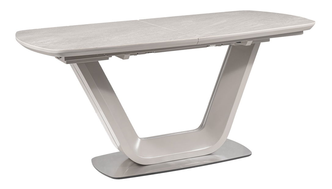 Rozkládací jídelní stůl 160-220 cm Amanda (šedá + šedá) (pro 8 a více osob)