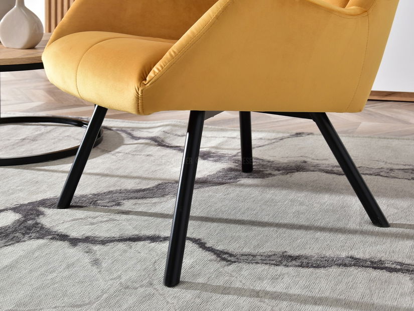 Designové křeslo Norweien (zlatá)