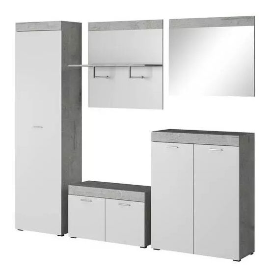 Předsíň Ronda 2 (beton + bílá)