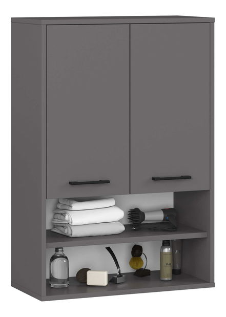 Závěsná koupelnová skříňka Farid TYP 7 (šedý grafit)