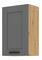 Horní kuchyňská skříňka Lucid 45 G 72 1F (dub artisan + dustgrey)