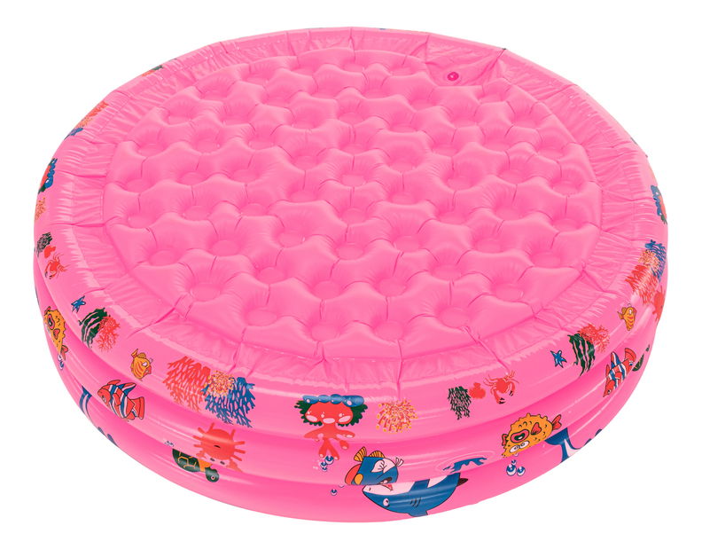 Nafukovací dětský bazén Leah (růžová + vzor)