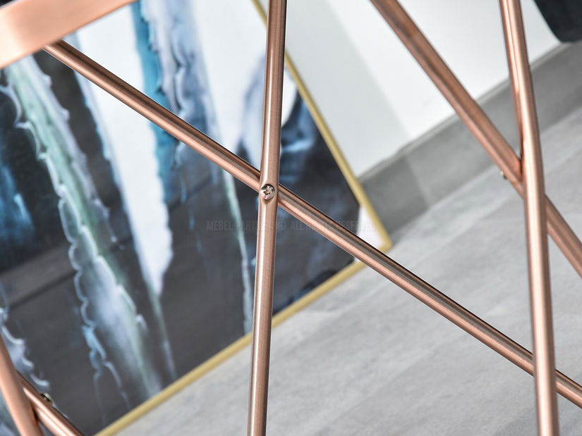 Konferenční stolek Armin S (černá + měděná)