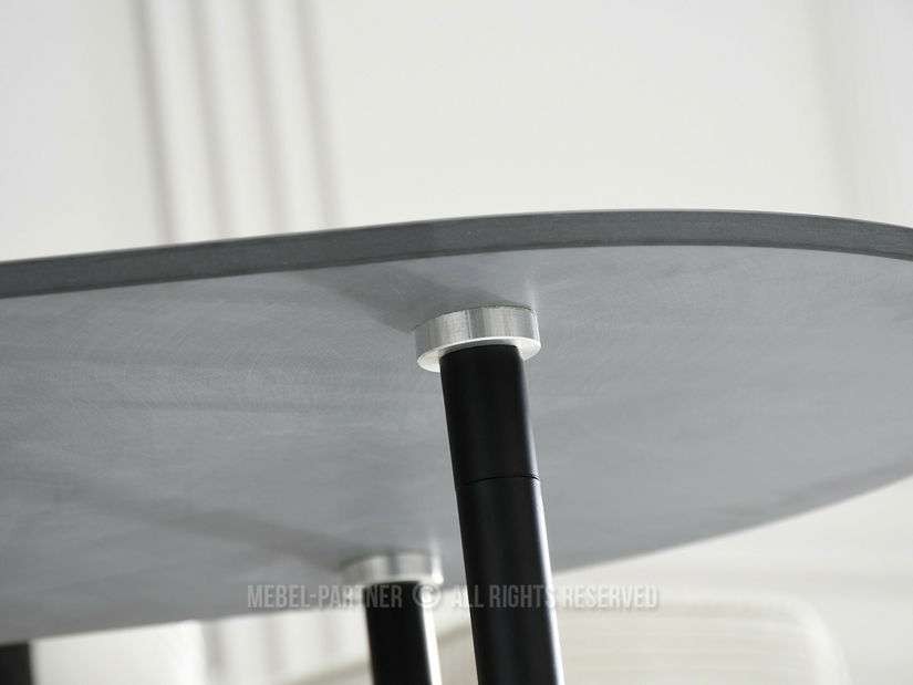 Konferenční stolek Lamka (černý mramor + černá)