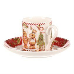 Hrníčky s podšálky POR001-3 (vícebarevná)