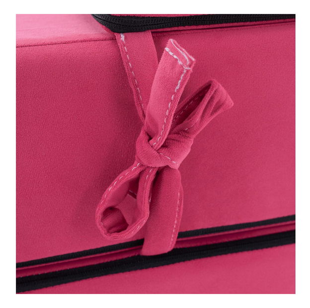 Rozkládací křeslo Viajado (tmavě růžová)