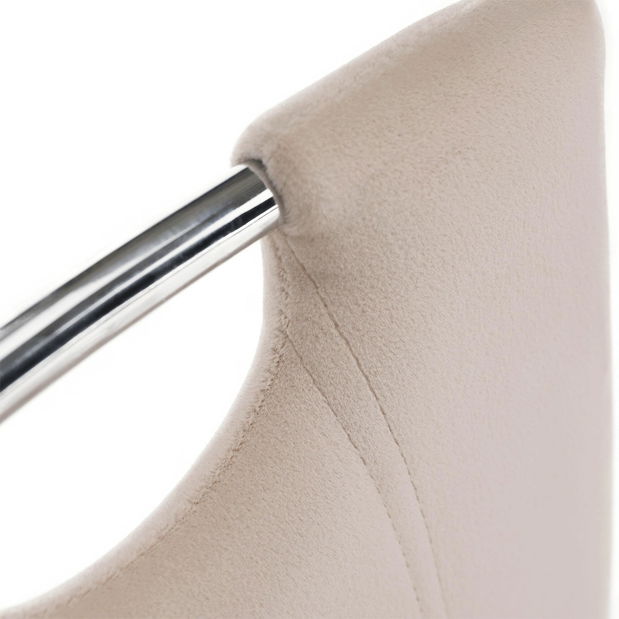 Jídelní židle Don Juan NEW (béžová + chróm)