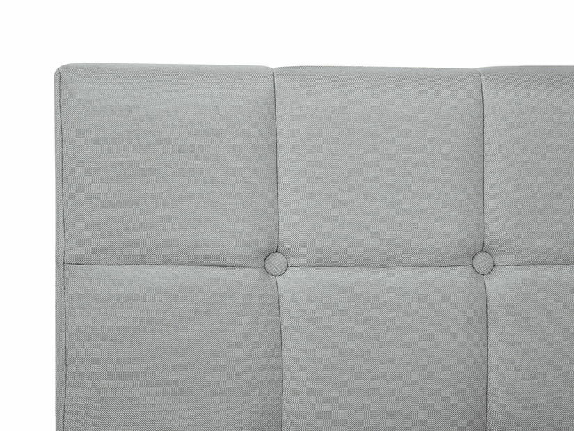 Boxspring postel 160 cm AMELISA (látka) (šedá) (s roštem a matrací)