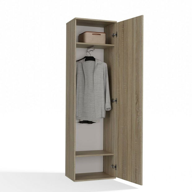 Šatní skříň Dialogos 1 (dub sonoma) (se zrcadlem)