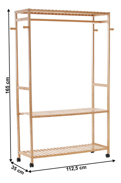 Šatníkový organizér Deneuve (přírodní bambus)