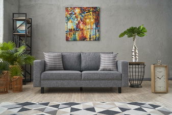 Pohovka dvousedačka Kalen (šedá)