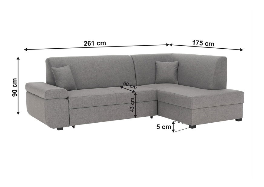 Rozkládací sedací souprava Fusia (neve 85) (P) 