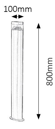 Venkovní svítidlo Detroit 8144 (nerezavějící ocel)