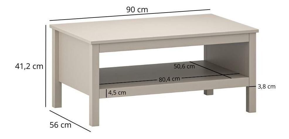 Konferenční stolek Karankas (taupe)