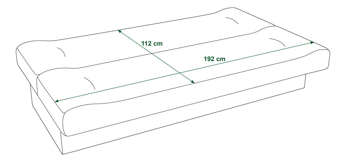 Pohovka dvousedačka Pinnacle (černá + šedá)