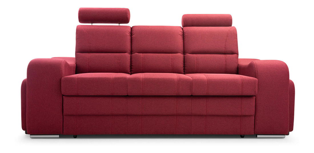 Pohovka Wendell (červená) (s taburetkami)