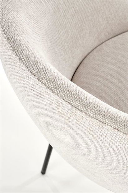 Jídelní židle Kym (béžová + černá)