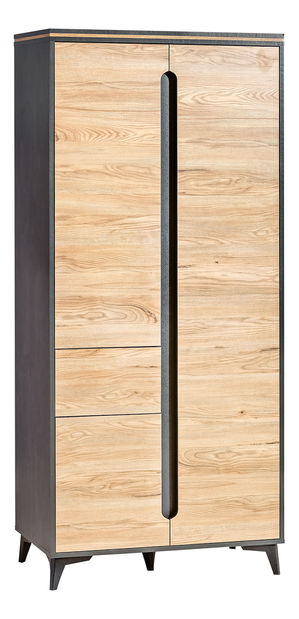 Policová skříň Gema GA1 (šedá + horský jasan) *výprodej