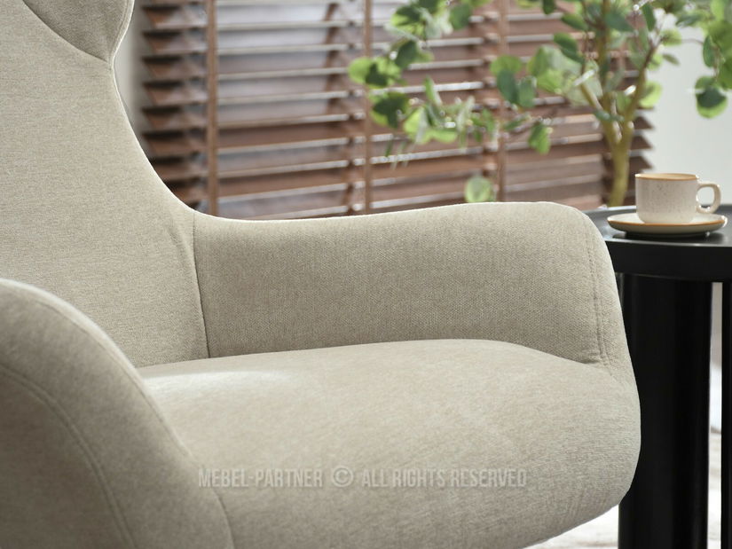 Relaxační křeslo Irventendo (béžová + černá)