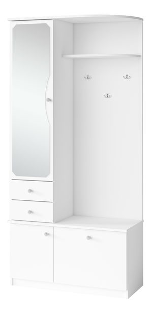 Předsíň Ganton Max (bílá) (se zrcadlem) (L)