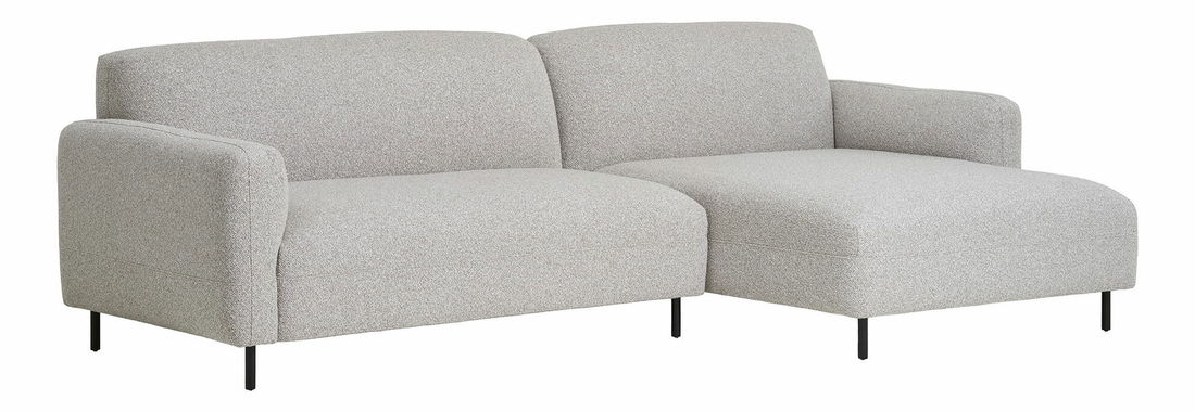Rohová sedací souprava (P) Sandalina (světle šedá)