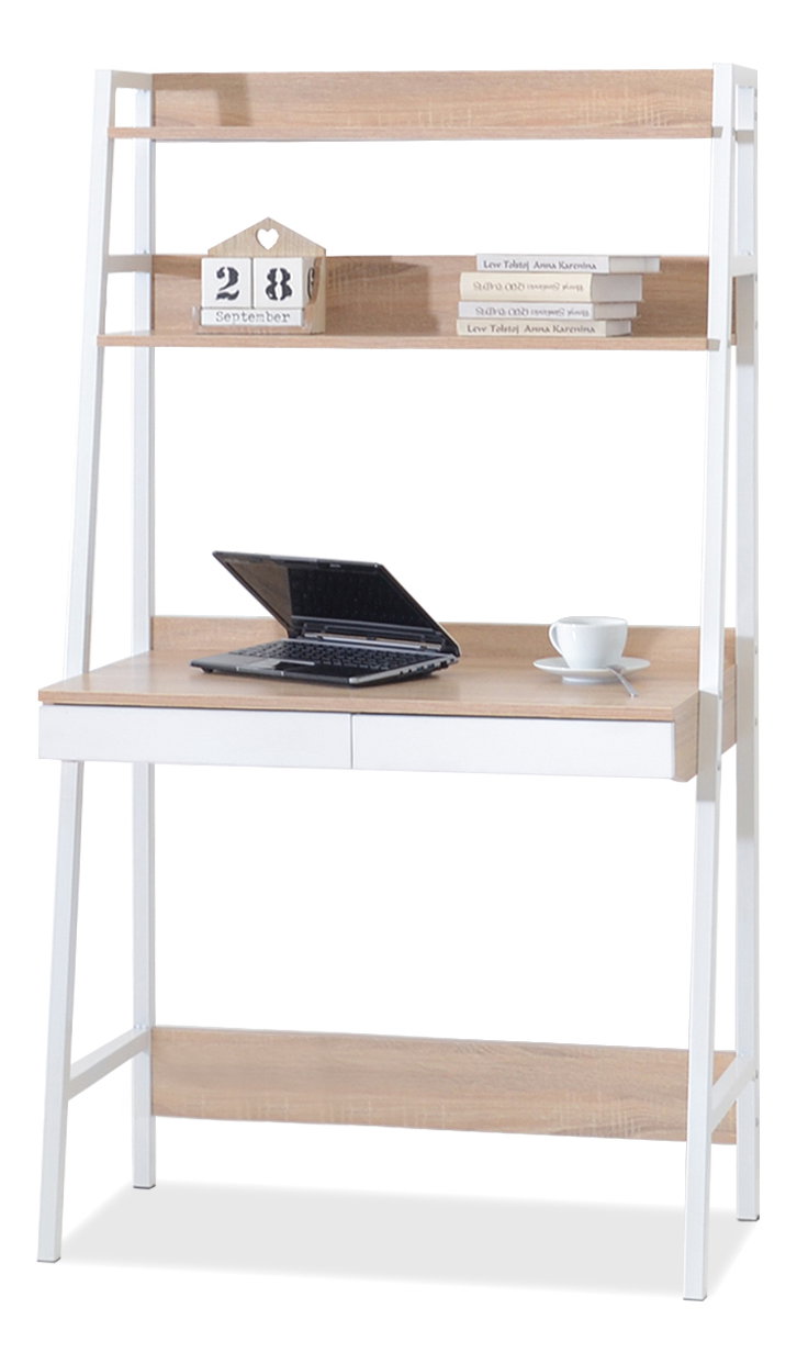 PC stolek Boge B (dub + bílá)
